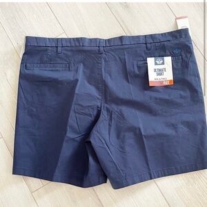 DOCKERS Men’s Blue Big & Tall ULTIMATE SHORT Supreme Flex Security Pocket 50